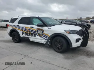 2023 Ford Police Interceptor Utility z VIN 1FM5K8AB9PGA62413, wystawiony jako Copart lot #51018865 z przebiegiem Nie podano mil oraz Szkoda całkowita • Salvage title. Historia ofert i sprzedaży dostępna na DreamBid. Obrazek 4.
