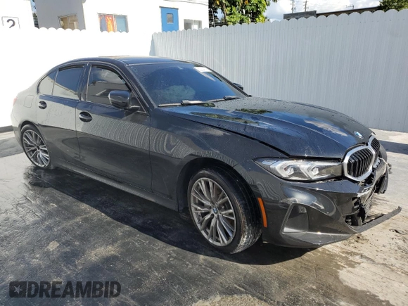 2023 BMW 3 Series 330i with VIN 3MW69FF01P8D51068, listed as a Copart auction lot 55555345 with Not provided miles and Non repairable. Bid and sale history available at DreamBid. Image 4.