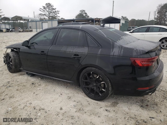 2018 Audi S4 Prestige with VIN WAUC4AF45JA148784, listed as a Copart auction lot 86244604 with 56,169 mi miles and Salvage Title. Bid and sale history available at carsss.com. Image 2.