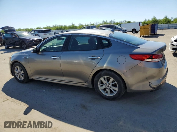 2016 Kia Optima LX with VIN 5XXGT4L36GG076611, listed as a Copart auction lot 50027415 with 150,762 mi miles and Salvage Title. Bid and sale history available at carsss.com. Image 2.