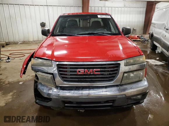 2004 GMC Canyon SLE Z71 with VIN 1GTDT196148217750, listed as a Copart auction lot 44117015 with 217,964 mi miles and Salvage Title. Bid and sale history available at carsss.com. Image 5.