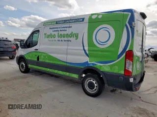 2021 Ford Transit Cargo with VIN 1FTBR1C87MKA37448, listed as a Copart auction lot 55952795 with 78,952 mi miles and Salvage title. Bid and sale history available at DreamBid. Image 2.