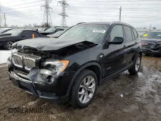 2012 BMW X3 35i z VIN 5UXWX7C53CL975504, wystawiony jako Copart lot #46360685 z przebiegiem 134 952 mil mil oraz Szkody całkowita. Historia ofert i sprzedaży dostępna na DreamBid. Obrazek 1.