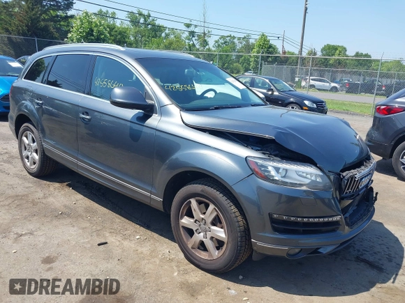 2015 Audi Q7 Premium Plus with VIN WA1LGAFEXFD026148, listed as a IAAI auction lot 42558640 with Not provided miles and . Bid and sale history available at DreamBid. Image 1.
