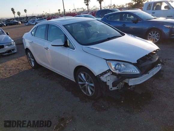2015 Buick Verano Leather Group with VIN 1G4PS5SK8F4190390, listed as a IAAI auction lot 41611234 with 128,286 mi miles. Bid and sale history available at carsss.com. Image 1.