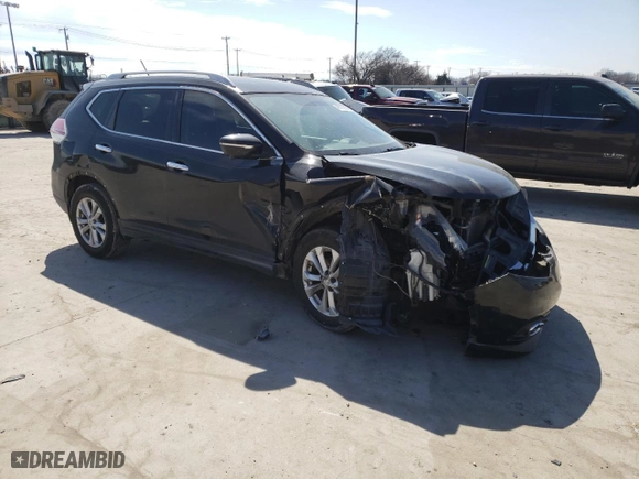 2014 Nissan Rogue SV with VIN 5N1AT2MT6EC781295, listed as a Copart auction lot 46110235 with 0 mi miles and Salvage Title. Bid and sale history available at carsss.com. Image 4.