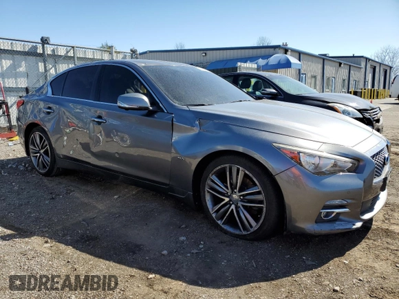 2017 Infiniti Q50 Premium z VIN JN1EV7AR9HM840329, wystawiony jako Copart lot #49451005 z przebiegiem 95 348 mil mil oraz Szkoda całkowita • Salvage title. Historia ofert i sprzedaży dostępna na DreamBid. Obrazek 4.