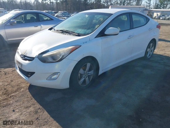2013 Hyundai Elantra GLS with VIN 5NPDH4AE6DH390056, listed as a IAAI auction lot 41658021 with 1 mi miles. Bid and sale history available at carsss.com. Image 2.