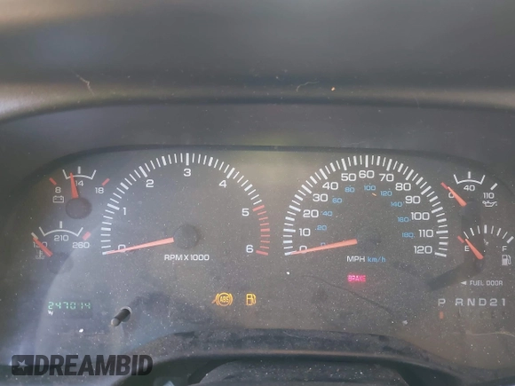 2001 Dodge 1500 with VIN 3B7HF13Z81G238726, listed as a IAAI auction lot 41732555 with 247,014 mi miles. Bid and sale history available at carsss.com. Image 7.