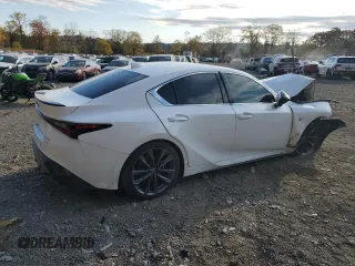 2024 Lexus IS 350 F Sport with VIN JTHGZ1E2XR5033090, listed as a Copart auction lot 76542374 with 10,282 mi miles and Non repairable. Bid and sale history available at DreamBid. Image 3.