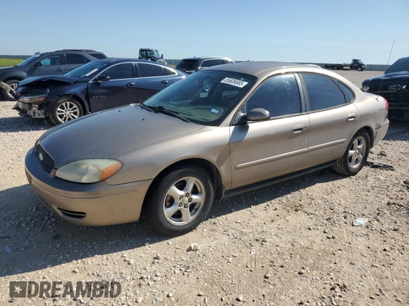 2004 Ford Taurus SE with VIN 1FAFP53U04A141688, listed as a Copart auction lot 55606685 with 134,548 mi miles and Salvage Title. Bid and sale history available at DreamBid. Image 1.