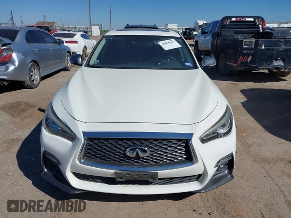 2018 Infiniti Q50 3.0t LUXE with VIN JN1EV7AP5JM355898, listed as a IAAI auction lot 40455903 with 80,812 mi miles. Bid and sale history available at carsss.com. Image 13.