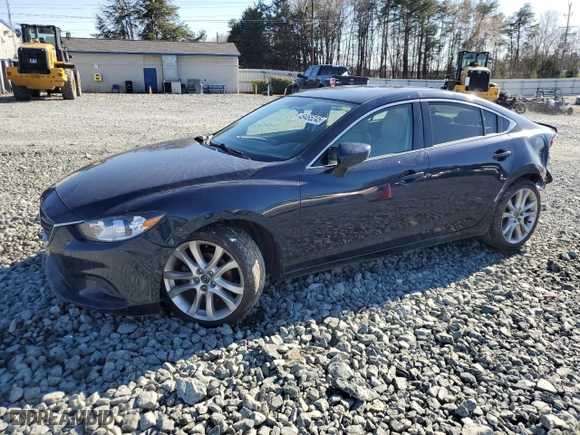 2016 Mazda Mazda6 i Touring with VIN JM1GJ1V50G1435823, listed as a Copart auction lot 49465245 with 91,498 mi miles and Salvage Title. Bid and sale history available at carsss.com. Image 1.
