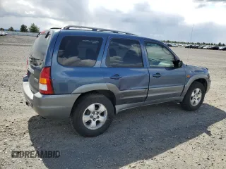 2001 Mazda Tribute LX with VIN 4F2CU08101KM29823, listed as a Copart auction lot 53857145 with 187,710 mi miles and Salvage Title. Bid and sale history available at carsss.com. Image 3.