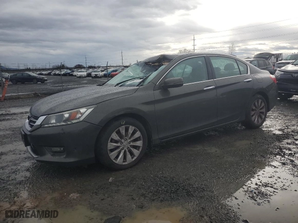 2015 Honda Accord Sedan EX-L with VIN 1HGCR3F81FA013359, listed as a Copart auction lot 46190325 with 134,984 mi miles and Salvage Title. Bid and sale history available at carsss.com. Image 1.