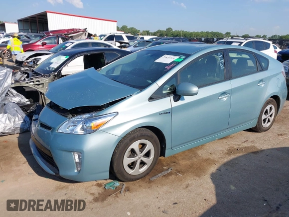 2014 Toyota Prius Four with VIN JTDKN3DUXE1818376, listed as a IAAI auction lot 39833114 with 138,302 mi miles. Bid and sale history available at carsss.com. Image 2.