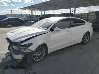 2020 Ford Fusion SEL with VIN 3FA6P0CD1LR177865, listed as a Copart auction lot 43027915 with 103,186 mi miles and Salvage title. Bid and sale history available at DreamBid. Image 1.