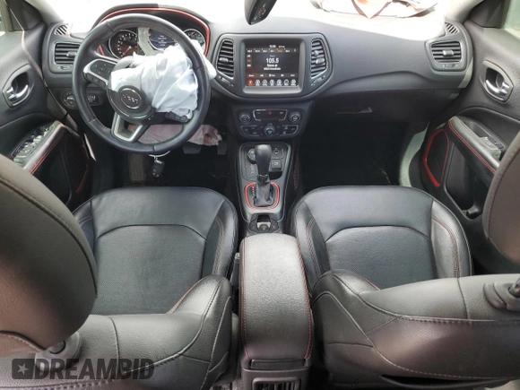 2020 Jeep Compass Trailhawk with VIN 3C4NJDDBXLT144023, listed as a Copart auction lot 51529425 with 41,886 mi miles and Salvage Title. Bid and sale history available at carsss.com. Image 8.
