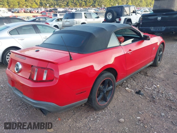 2010 Ford Mustang GT with VIN 1ZVBP8FH6A5112402, listed as a IAAI auction lot 42633347 with 153,349 mi miles and . Bid and sale history available at DreamBid. Image 4.