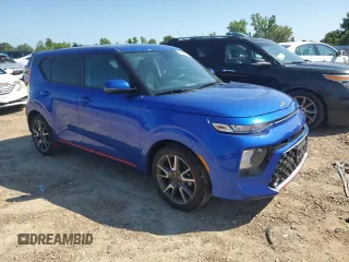 2021 Kia Soul GT-Line with VIN KNDJ63AU6M7764275, listed as a Copart auction lot 63784354 with 37,027 mi miles and Salvage Title. Bid and sale history available at DreamBid. Image 4.