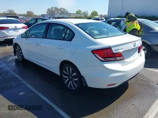 2015 Honda Civic Sedan EX-L with VIN 19XFB2F90FE025017, listed as a IAAI auction lot 41883776 with 98,314 mi miles. Bid and sale history available at carsss.com. Image 3.
