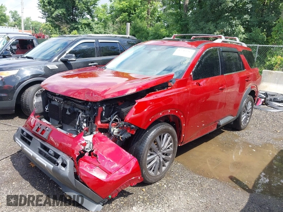 2024 Nissan Pathfinder SL with VIN 5N1DR3CD1RC211528, listed as a IAAI auction lot 42702282 with 26,589 mi miles and . Bid and sale history available at DreamBid. Image 18.