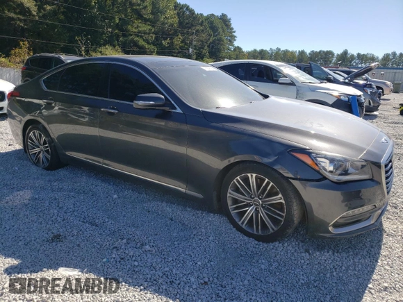 2018 Genesis G80 3.8L with VIN KMHGN4JE0JU225008, listed as a Copart auction lot 75508824 with 98,453 mi miles and Clean Title. Bid and sale history available at carsss.com. Image 4.