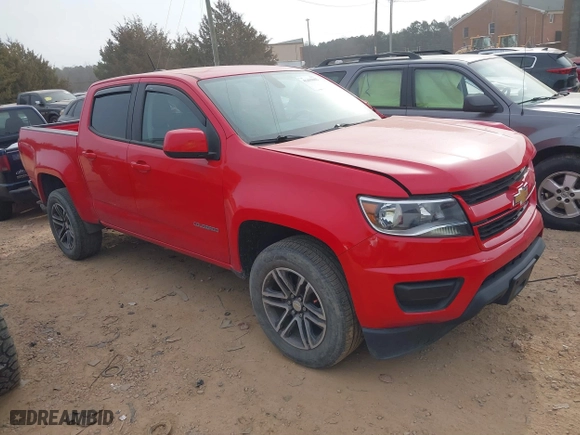 2020 Chevrolet Colorado 2WD Work Truck with VIN 1GCGSBEA3L1162371, listed as a IAAI auction lot 41459602 with 126,428 mi miles. Bid and sale history available at carsss.com. Image 1.