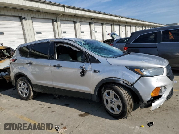 2018 Ford Escape S with VIN 1FMCU0F7XJUA08358, listed as a Copart auction lot 44035535 with 198,467 mi miles and Salvage title. Bid and sale history available at DreamBid. Image 4.