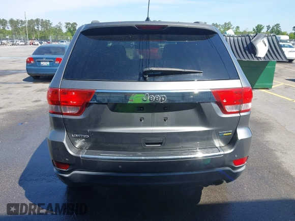2012 Jeep Grand Cherokee Limited with VIN 1C4RJEBG1CC258123, listed as a IAAI auction lot 42065345 with 168,852 mi miles. Bid and sale history available at carsss.com. Image 16.