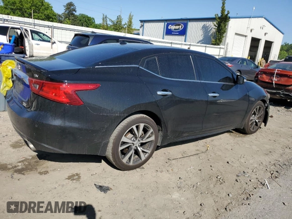 2017 Nissan Maxima SV with VIN 1N4AA6AP4HC383960, listed as a Copart auction lot 52766005 with 155,087 mi miles and Salvage Title. Bid and sale history available at carsss.com. Image 3.