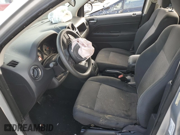 2012 Jeep Compass Sport with VIN 1C4NJCBB5CD503698, listed as a Copart auction lot 83105324 with 0 mi miles and Salvage Title. Bid and sale history available at carsss.com. Image 7.