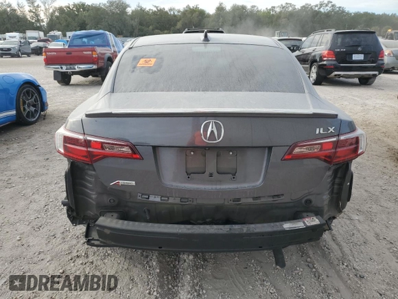 2018 Acura ILX Premium with VIN 19UDE2F80JA009631, listed as a Copart auction lot 83498184 with 95,258 mi miles and Salvage title. Bid and sale history available at DreamBid. Image 6.