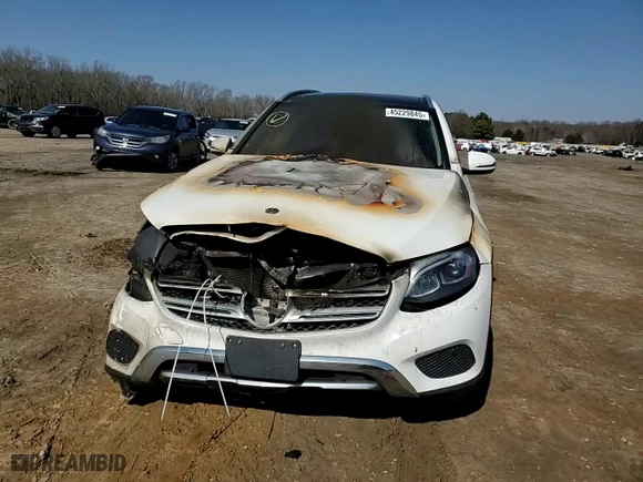 2018 Mercedes-Benz GLC with VIN WDC0G4JB0JV090221, listed as a Copart auction lot 45229845 with 0 mi miles and Salvage Title. Bid and sale history available at carsss.com. Image 11.