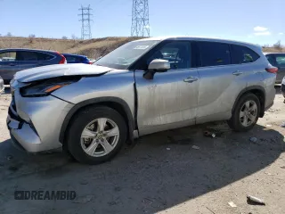 2021 Toyota Highlander Hybrid LE with VIN 5TDBBRCH3MS037863, listed as a Copart auction lot 46672035 with 70,034 mi miles and Salvage title. Bid and sale history available at DreamBid. Image 1.