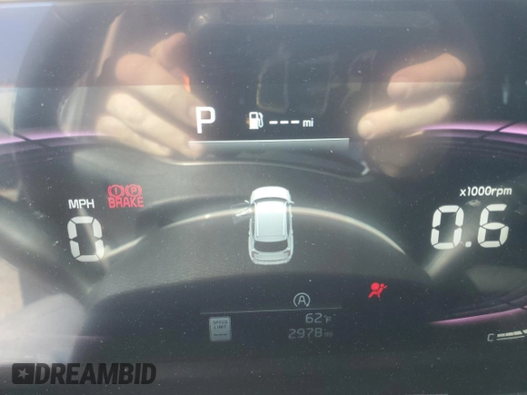 2025 Kia Telluride EX with VIN 5XYP34GC1SG575766, listed as a Copart auction lot 47440575 with 2,978 mi miles and Salvage Title. Bid and sale history available at DreamBid. Image 9.