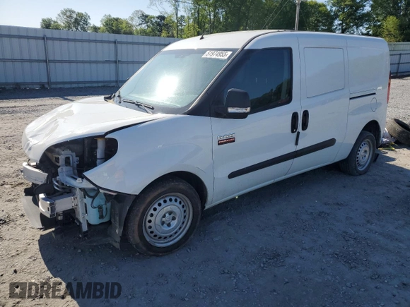 2022 Ram ProMaster City Cargo Tradesman with VIN ZFBHRFAB1N6W65993, listed as a Copart auction lot 51974955 with 55,141 mi miles and Salvage Title. Bid and sale history available at DreamBid. Image 1.
