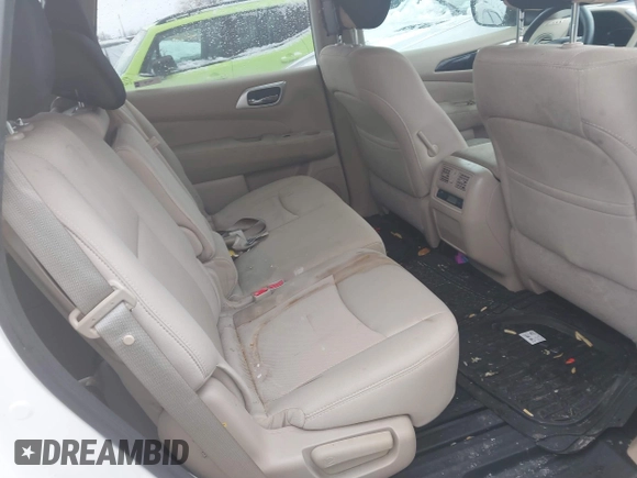 2017 Nissan Pathfinder S with VIN 5N1DR2MN3HC609338, listed as a IAAI auction lot 41366023 with 107,790 mi miles and . Bid and sale history available at DreamBid. Image 8.