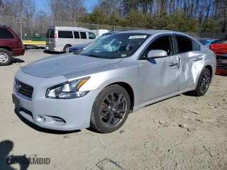 2012 Nissan Maxima 3.5 SV with VIN 1N4AA5AP6CC838360, listed as a Copart auction lot 46437805 with 164,594 mi miles and Salvage Title. Bid and sale history available at carsss.com. Image 1.