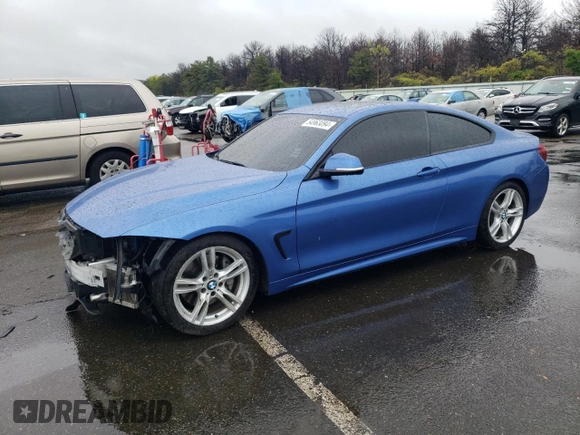 2018 BMW 4 Series 440i xDrive z VIN WBA4W9C53JAB93994, wystawiony jako Copart lot #54963094 z przebiegiem 72 307 mil mil oraz Szkoda całkowita • Salvage title. Historia ofert i sprzedaży dostępna na DreamBid. Obrazek 1.