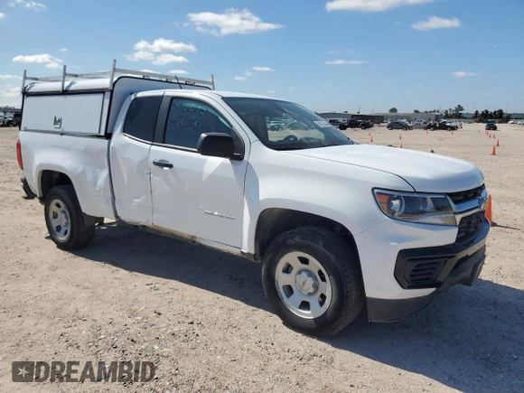 2022 Chevrolet Colorado 2WD Work Truck with VIN 1GCHSBEA2N1194574, listed as a Copart auction lot 56701075 with 34,758 mi miles and Salvage title. Bid and sale history available at DreamBid. Image 4.
