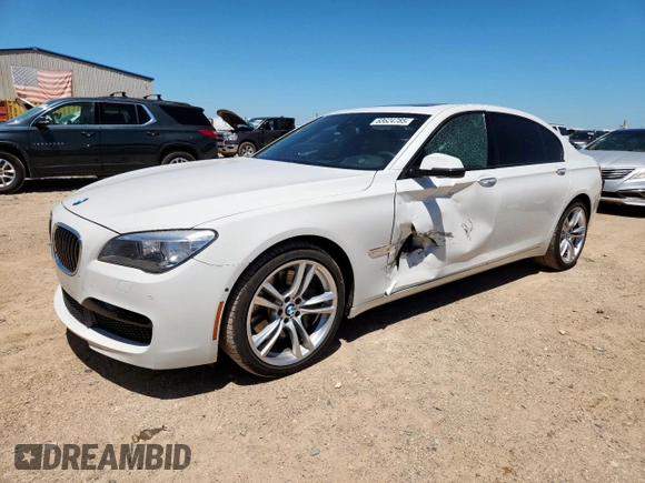 2013 BMW 7 Series 750Li с VIN WBAYE8C59DD134172, выставлен на аукционе Copart как лот 63624785 с пробегом 73 185 миль миль и Списание • Salvage title. История ставок и продаж доступна на DreamBid. Изображение 1.