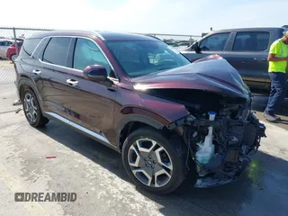 2023 Hyundai Palisade Limited with VIN KM8R5DGE0PU564263, listed as a IAAI auction lot 42034739 with 54,140 mi miles and . Bid and sale history available at DreamBid. Image 1.