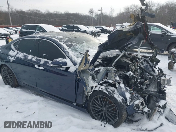 2019 Genesis G70 2.0T Advanced with VIN KMTG34LA3KU031693, listed as a IAAI auction lot 41143730 with 76,138 mi miles. Bid and sale history available at carsss.com. Image 17.