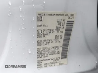 2021 Nissan Titan Pro-4X с VIN 1N6AA1ED6MN527128, выставлен на аукционе IAAI как лот 40101731 с пробегом 37 634 миль миль и . История ставок и продаж доступна на DreamBid. Изображение 9.
