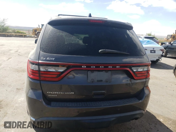 2016 Dodge Durango SXT with VIN 1C4RDJAGXGC415929, listed as a Copart auction lot 52812635 with 202,456 mi miles and Salvage title. Bid and sale history available at DreamBid. Image 6.