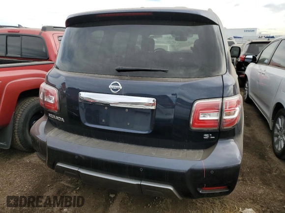 2019 Nissan Armada SV with VIN JN8AY2NCXK9581912, listed as a Copart auction lot 80645444 with 69,898 mi miles and Salvage Title. Bid and sale history available at carsss.com. Image 6.