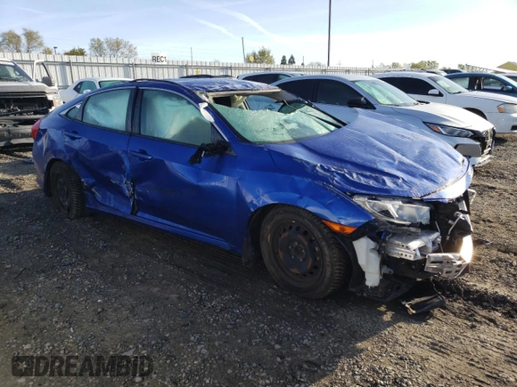 2016 Honda Civic Sedan LX with VIN 19XFC2F54GE203684, listed as a Copart auction lot 49686575 with 77,674 mi miles and Salvage Title. Bid and sale history available at carsss.com. Image 4.