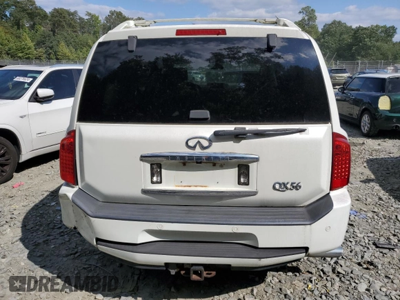 2007 Infiniti QX56 with VIN 5N3AA08C27N806244, listed as a Copart auction lot 68351094 with 143,854 mi miles and Salvage Title. Bid and sale history available at carsss.com. Image 6.
