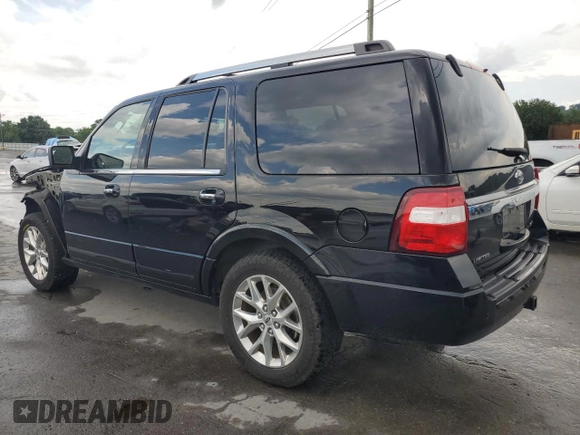 2017 Ford Expedition Limited with VIN 1FMJU1KT9HEA66207, listed as a Copart auction lot 62610745 with 93,794 mi miles and Salvage title. Bid and sale history available at DreamBid. Image 2.